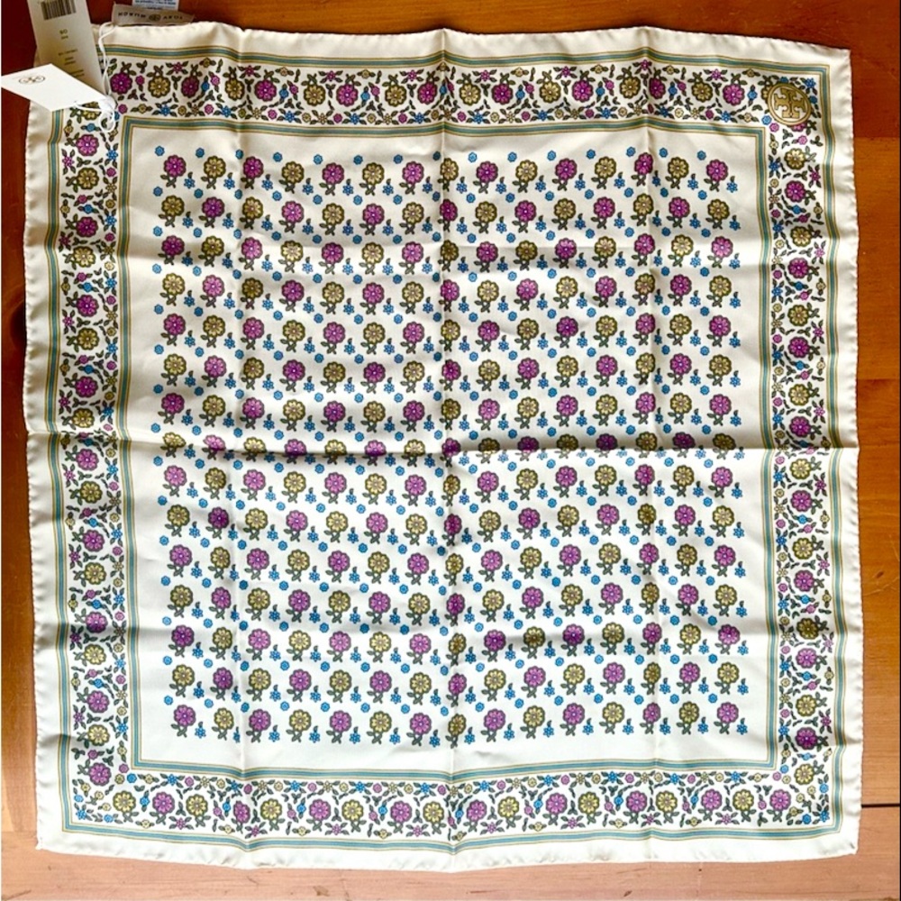 NWT Tory Burch Floral Scarf